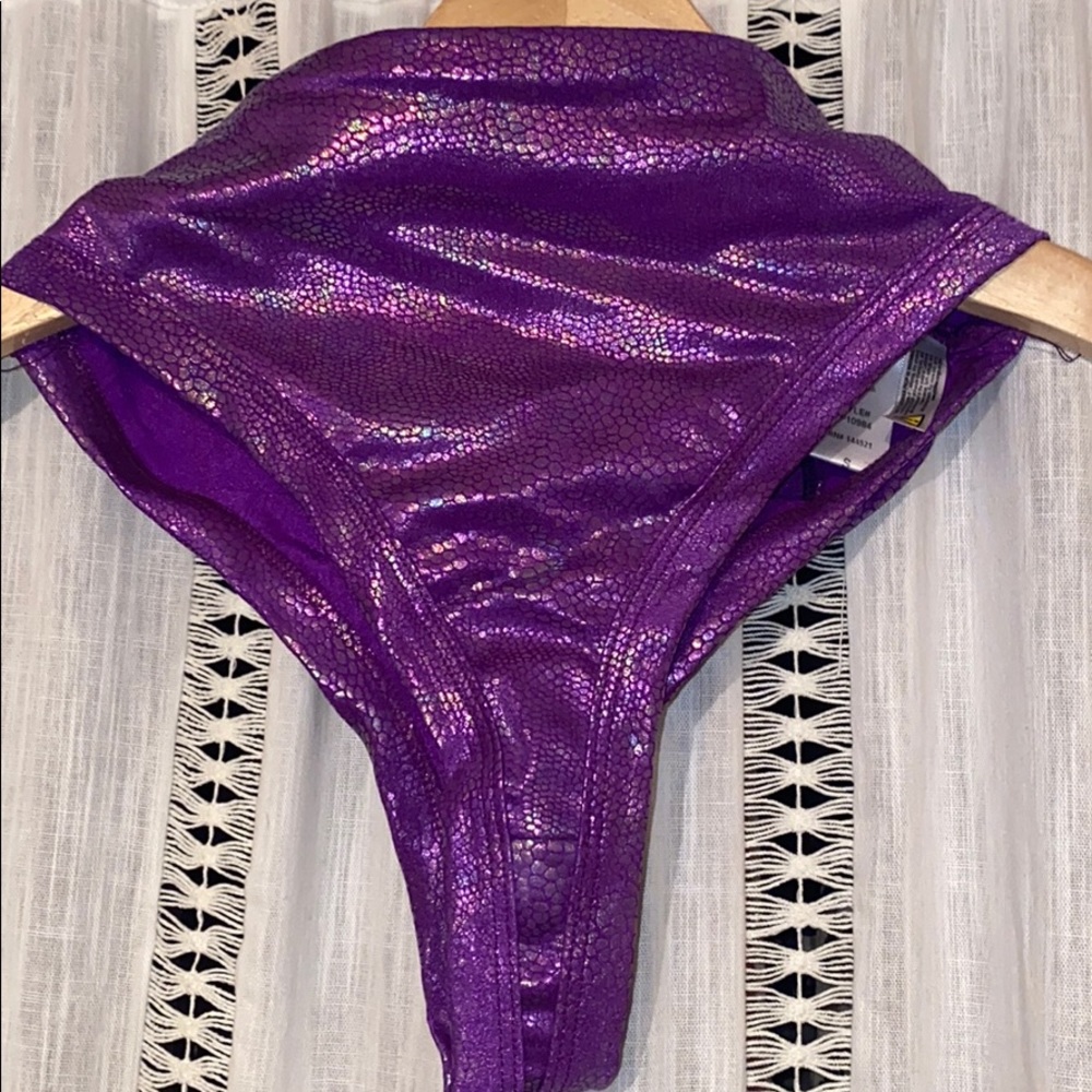 Iheartraves thong purple snakeskin bottoms